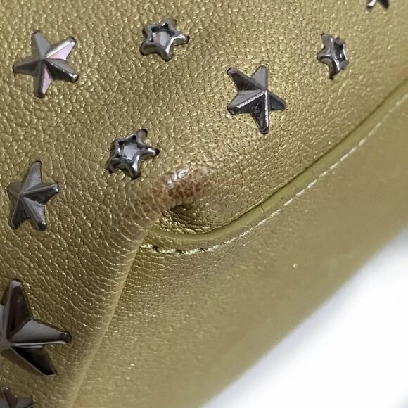 Auth JIMMY CHOO Sasha - Yellow Leather Tote Bag - Picture 2 of 16